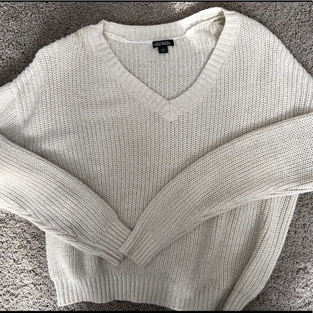 Oversized White Sweater🤍✨